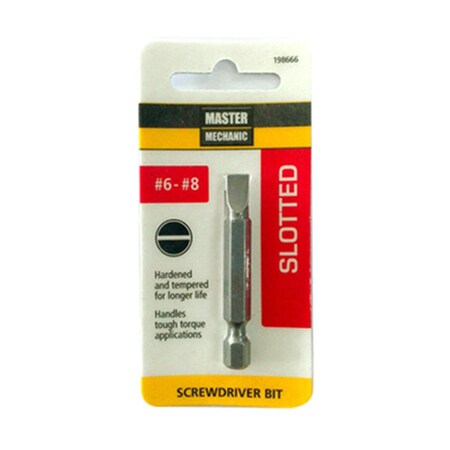 Swivel No.6-8 Master Mechanic Slotted Bit SW3847468